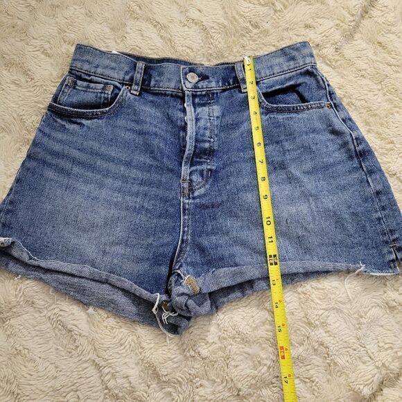Pacsun High Rise Icon Med Light Wash Short Size 28 - Picture 6 of 9